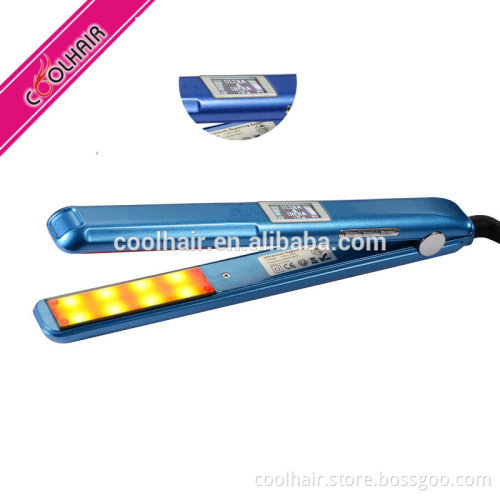 Ultrasonic infrared hair straightener new style cold hair iron QYM-302